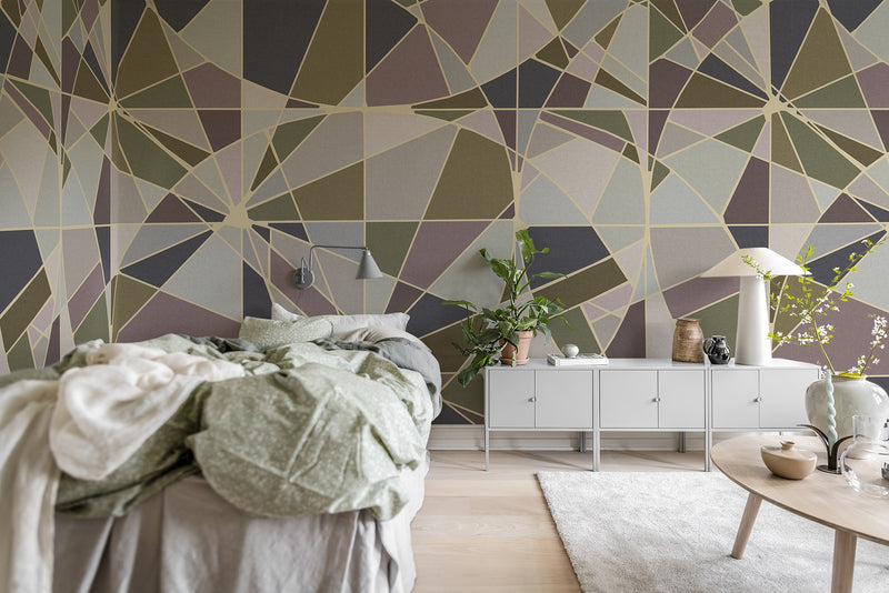R18616 Facet Retro Pops Mural by Rebel Walls