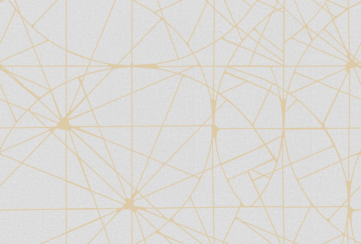 R18617 Facet Gold Pops Mural by Rebel Walls