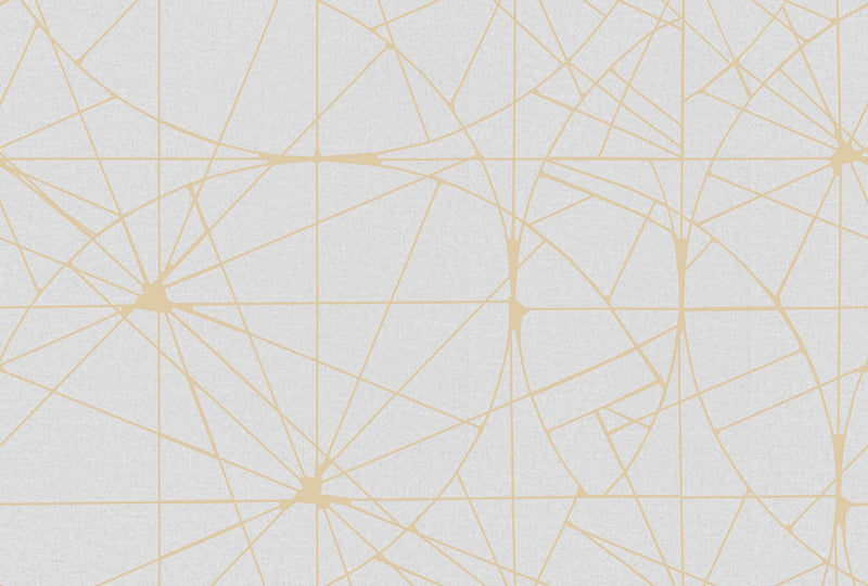 R18617 Facet Gold Pops Mural by Rebel Walls