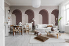 R18619 Arch Pink Simplicity Mural by Rebel Walls