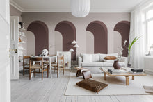 R18619 Arch Pink Simplicity Mural by Rebel Walls