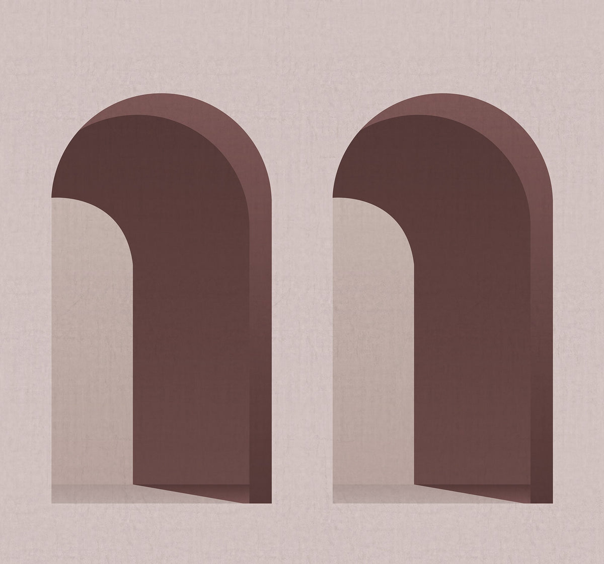 R18619 Arch Pink Simplicity Mural by Rebel Walls