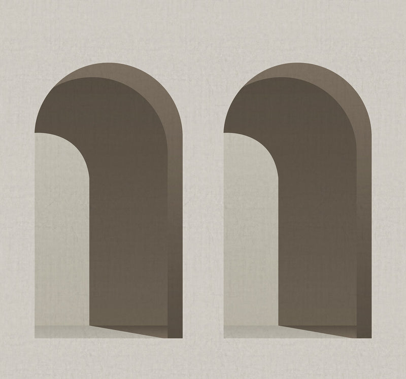 R18620 Arch Sand Simplicity Mural by Rebel Walls