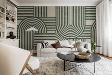 R18623 Twine Moss Simplicity Mural by Rebel Walls