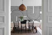 R18624 Twine Graphite Simplicity Mural by Rebel Walls