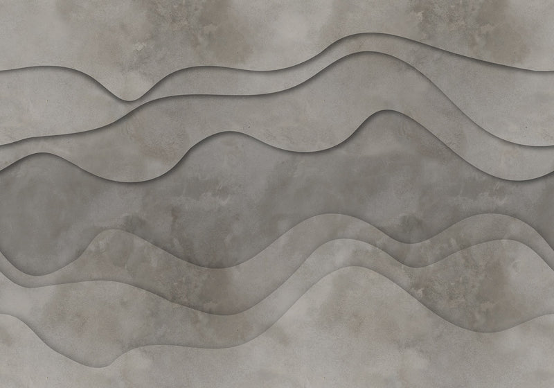 R18627 3D Wave Sand Pops Mural by Rebel Walls