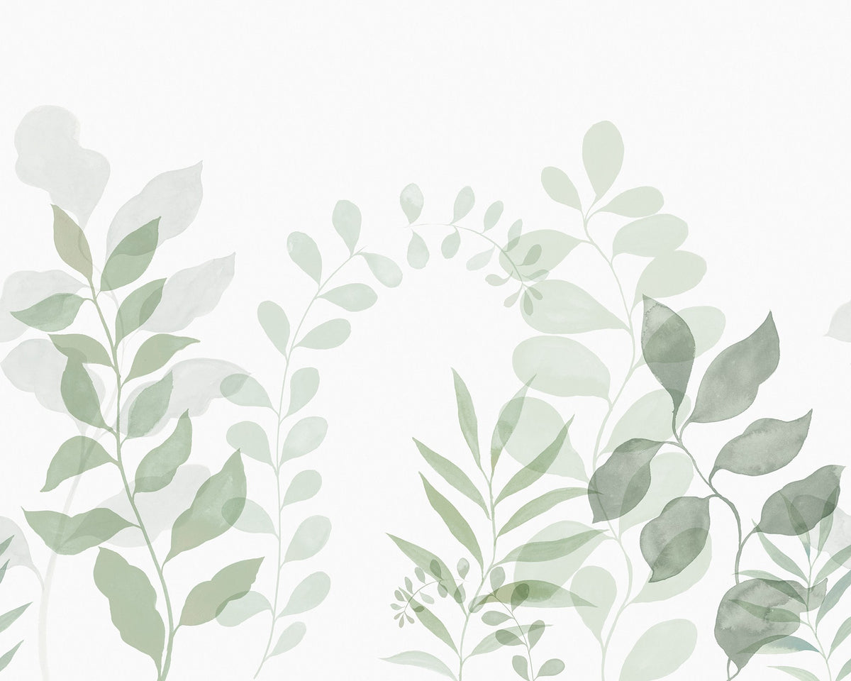 R18636 Grow Green Simplicity Mural by Rebel Walls