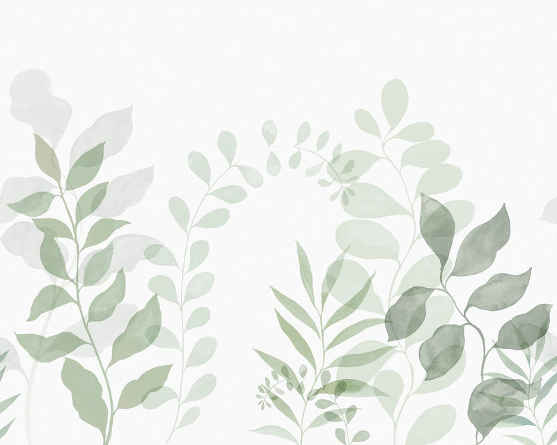 R18636 Grow Green Simplicity Mural by Rebel Walls