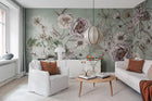 R18645 Spring Flower Green Meet a Rebel Mural by Rebel Walls