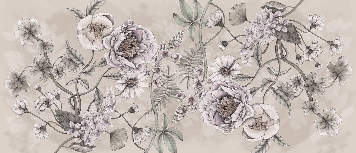 R18648 Spring Flower Sand Meet a Rebel Mural by Rebel Walls