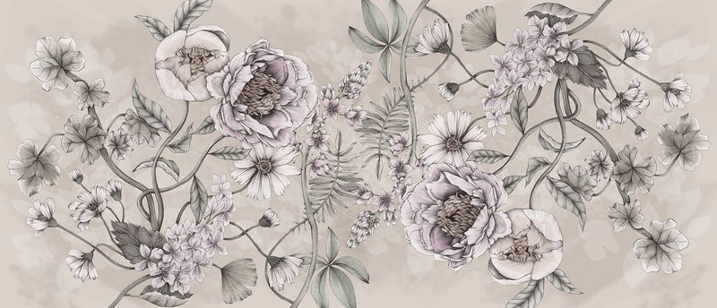 R18648 Spring Flower Sand Meet a Rebel Mural by Rebel Walls