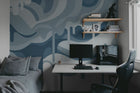 R18651 Dripping Ice Cream Blue Pops Mural by Rebel Walls