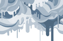 R18651 Dripping Ice Cream Blue Pops Mural by Rebel Walls