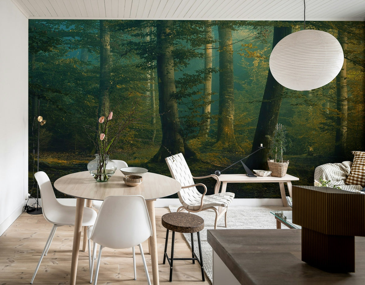 R19016 Beech Forest Pops Mural by Rebel Walls