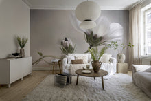 R19025 White Flower Pops Mural by Rebel Walls