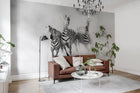 R19027 Graphic Zebras Pops Mural by Rebel Walls