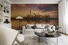 R19077 Sunset Skyline Pops Mural by Rebel Walls