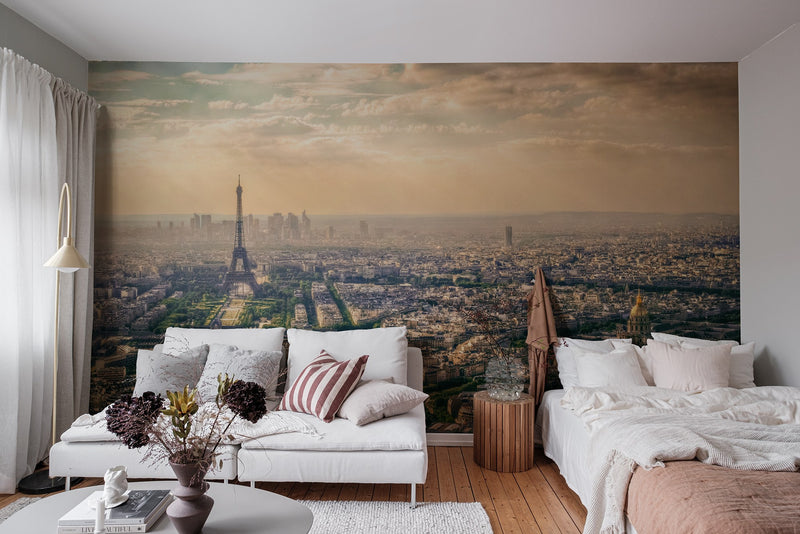 R19081 Paris Panorama Pops Mural by Rebel Walls