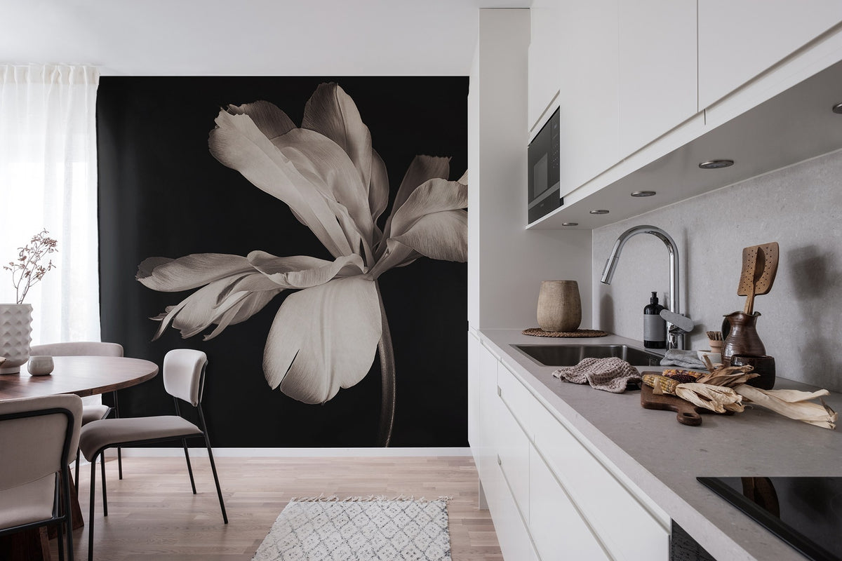R19089 Dramatic Flower Pops Mural by Rebel Walls