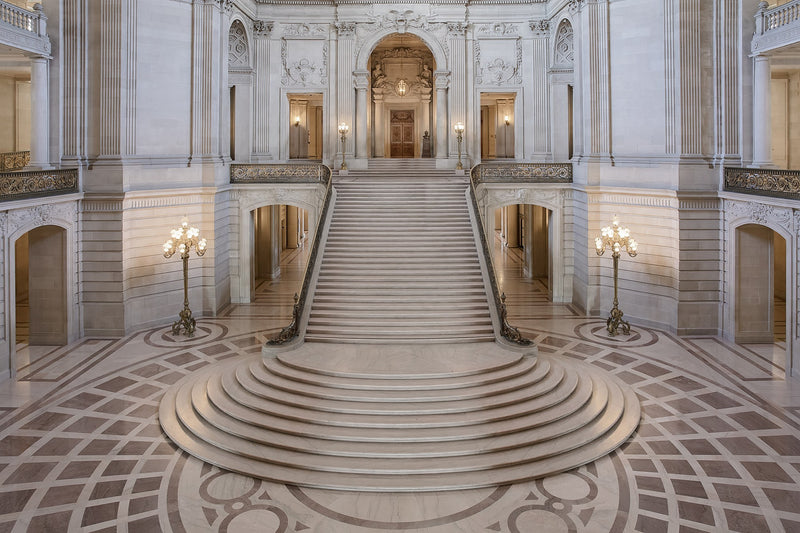 R19098 Majestic Staircase Pops Mural by Rebel Walls