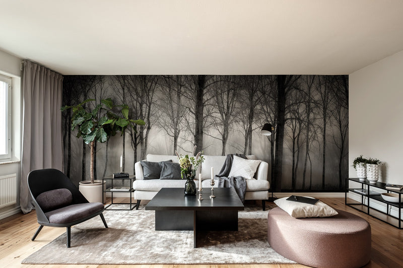 R19126 Row Of Trees Pops Mural by Rebel Walls
