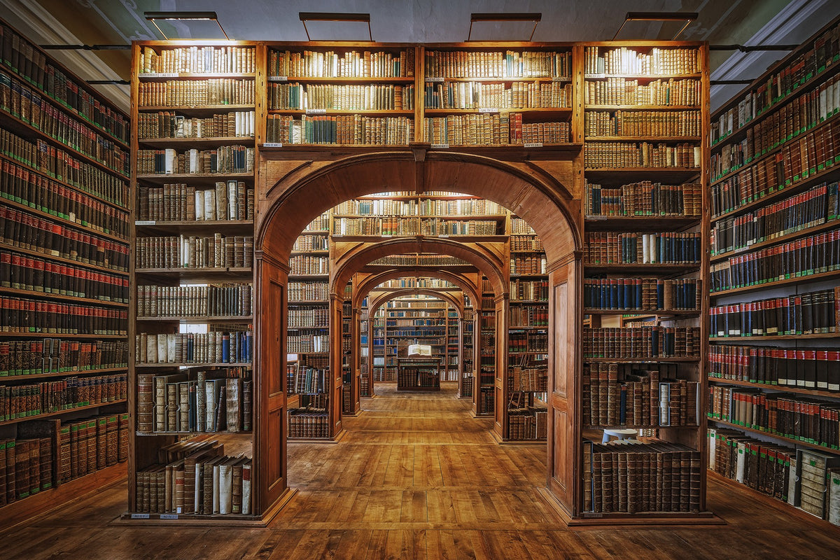 R19133 Vintage Library Pops Mural by Rebel Walls