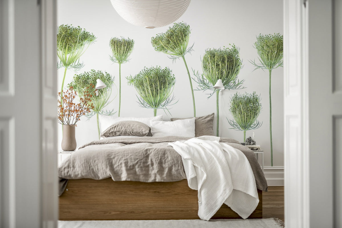 R19138 Wild Carrot Pops Mural by Rebel Walls