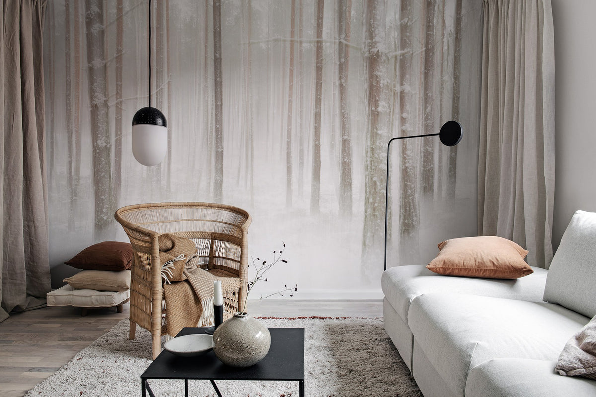 R19140 Winter Forest Pops Mural by Rebel Walls