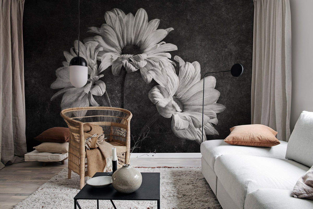 R19144 Graphic Flowers Pops Mural by Rebel Walls