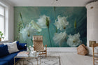 R19155 Aquilegia Flower Pops Mural by Rebel Walls