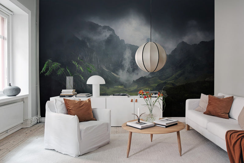 R19195 Foggy Valley Pops Mural by Rebel Walls