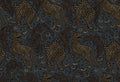Year Of The Tiger Midnight Vintage Brocade Wallpaper by Rebel Walls