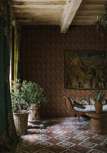 R19213 Year Of The Tiger Velvet Vintage Brocade Wallpaper by Rebel Walls