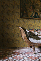 R19214 Year Of The Tiger Saffron Vintage Brocade Wallpaper by Rebel Walls