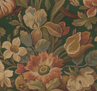 R19238 Vintage Flora Green Vintage Brocade Mural by Rebel Walls