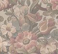 Vintage Flora Pastel Vintage Brocade Mural by Rebel Walls