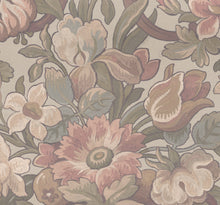 R19239 Vintage Flora Pastel Vintage Brocade Mural by Rebel Walls