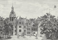 Fairyland Graphite Vintage Brocade Mural by Rebel Walls