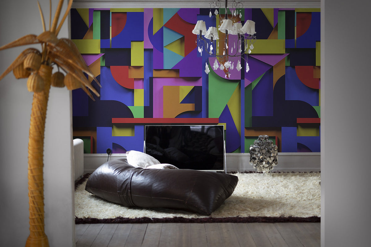 R19288 Caroline Color Meet a Rebel Mural by Rebel Walls