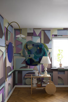 R19290 Caroline Pastel Meet a Rebel Mural by Rebel Walls