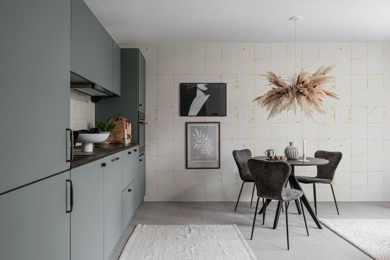 R19296 Kintsugi Pearl Imperfections Mural by Rebel Walls