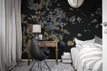 R19297 Fragile Beauty Dark Blue Imperfections Mural by Rebel Walls