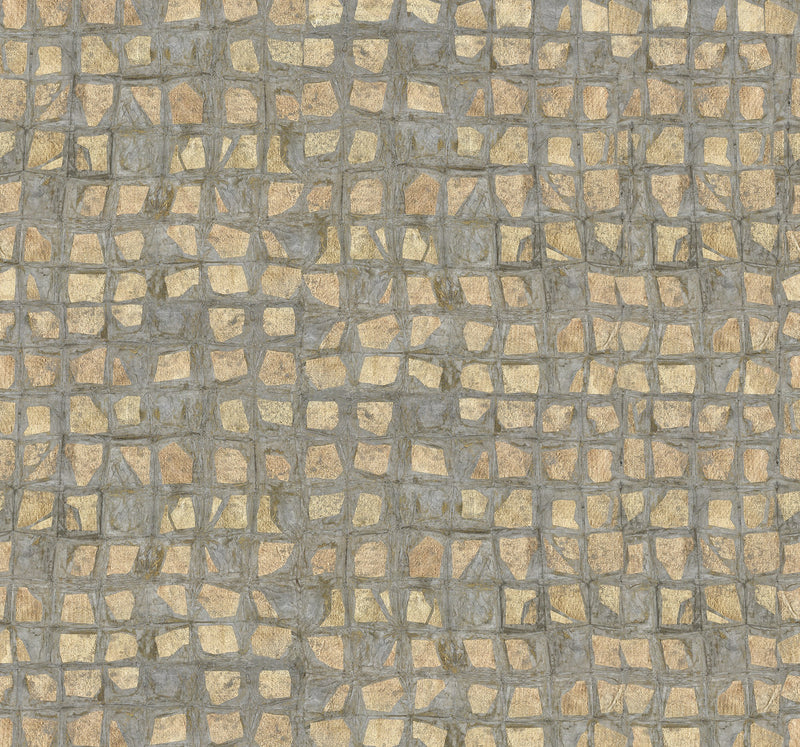 R19299 Gold Leaves Gold Imperfections Mural by Rebel Walls