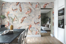 R19301 Koi Coral Imperfections Mural by Rebel Walls