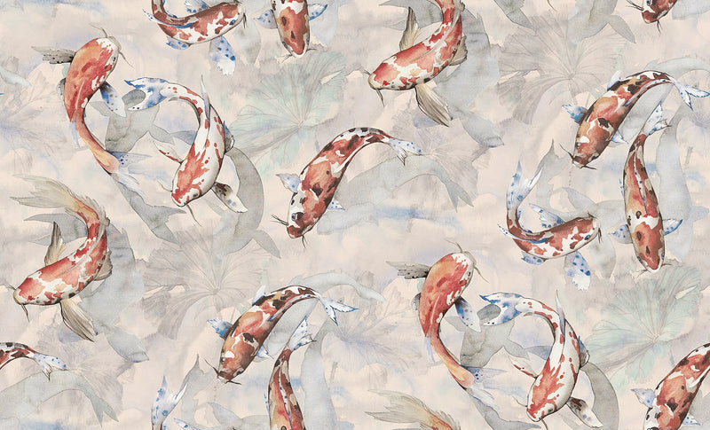 R19301 Koi Coral Imperfections Mural by Rebel Walls