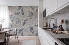 R19302 Koi Blue Imperfections Mural by Rebel Walls