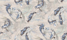 R19302 Koi Blue Imperfections Mural by Rebel Walls