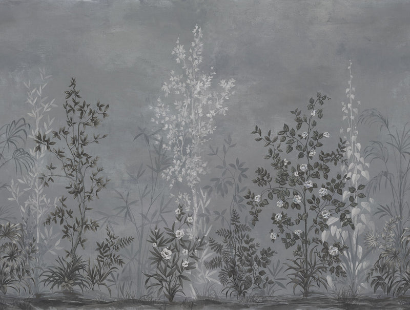 R19304 Chinoiserie Haze Blue Imperfections Mural by Rebel Walls