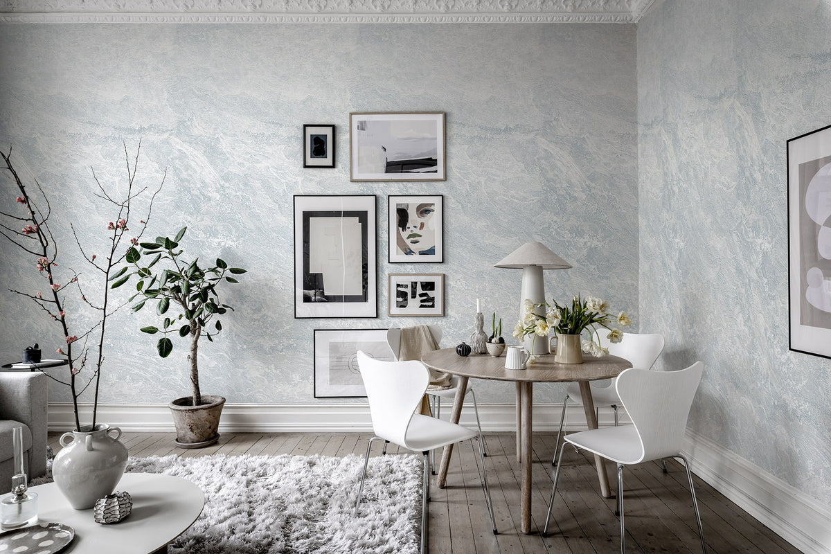R19306 Breeze Ice Blue Imperfections Mural by Rebel Walls
