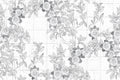 Rose Tiles Graphite Imperfections Mural by Rebel Walls